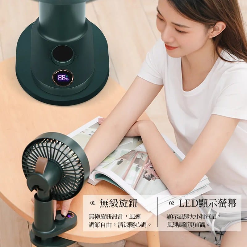 開箱ᵀⁱᵐᵉ【FUNY】桌上型循環扇+手持風扇