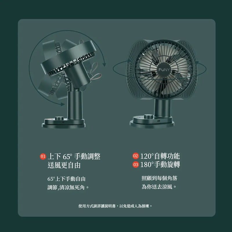 開箱ᵀⁱᵐᵉ【FUNY】桌上型循環扇+手持風扇