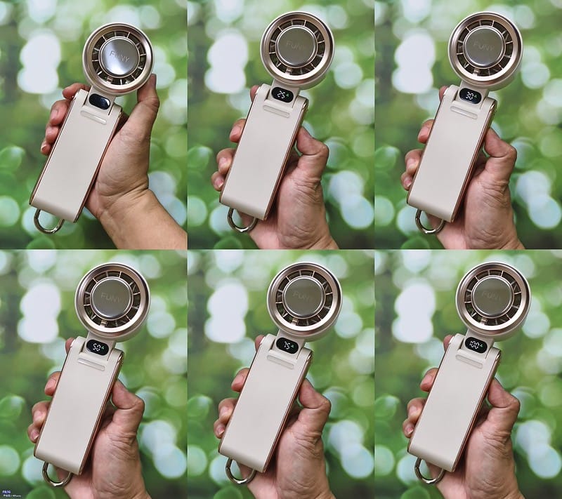 2025隨身風扇推薦｜開箱【FUNY】冰晶渦輪手持風扇＆冰鎮渦輪多功能風扇