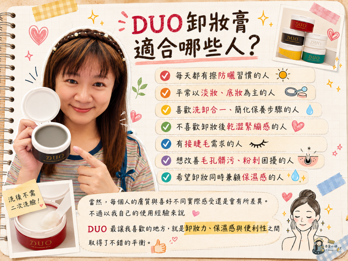 開箱&團購｜DUO卸妝膏日本藥妝人氣王！五效合一卸妝膏好用嗎？防曬需要卸妝嗎？紅罐、黑罐、黃罐怎麼選一次看