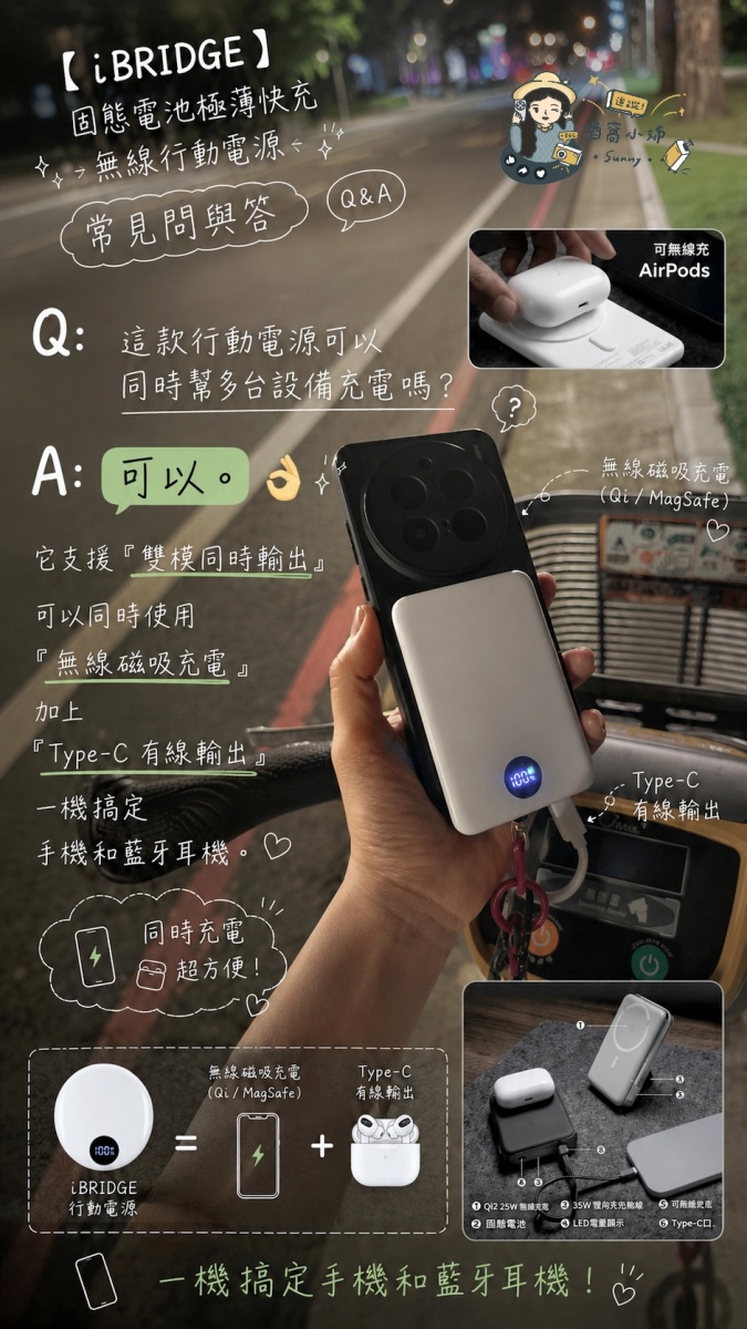 iBRIDGE 固態電池極薄快充無線行動電源開箱|薄到比手機還薄!5000mAh / 10000mAh怎麼選? - 第8張圖 iBRIDGE 固態電池極薄快充無線行動電源開箱|薄到比手機還薄!5000mAh / 10000mAh怎麼選?
